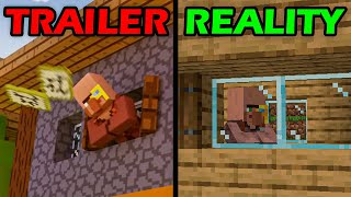 minecraft trailer vs reality