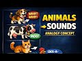 Analogy #reasoning animals and their sound; object and their sound #completreasoning #ssc #afcat