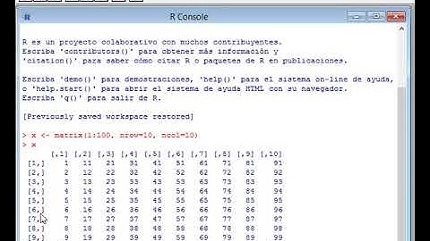 ¿Cómo crear una matriz en R?
