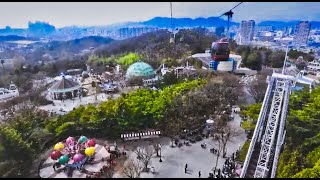 learning korean with walking on the amusement park in korea