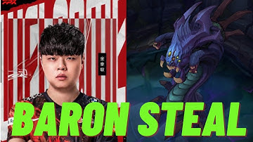 CLID INSANE BARON STEAL | EDG vs FPX LPL SPRING PLAYOFFS 2022