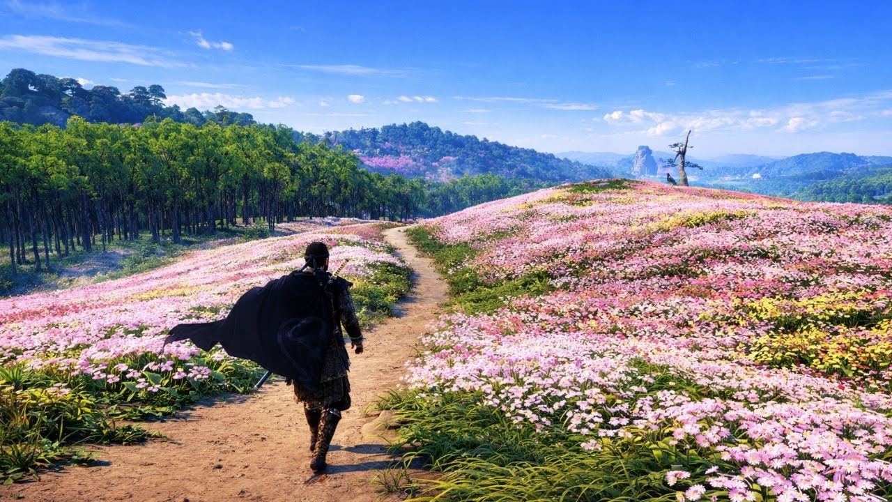 [4K]Ghost of Tsushima Walking Ambient | Peaceful Exploration (No Combat)