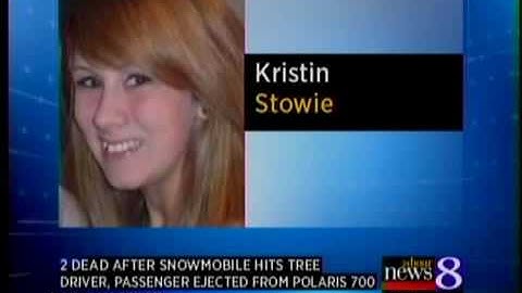 2 dead after snowmobile hits tree