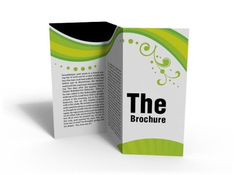 create a brochure in word