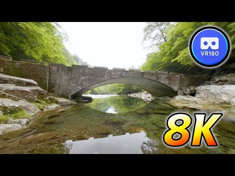 VR180 Trip Beautiful valley in Japan 8K Video