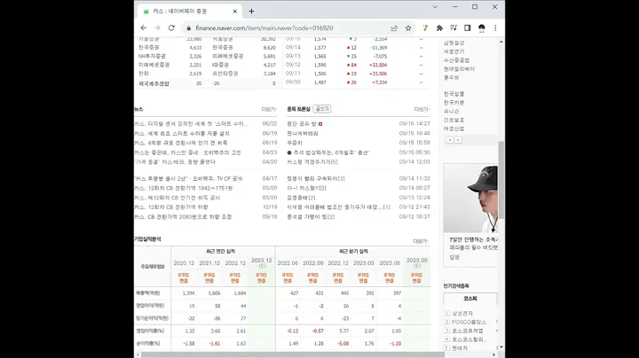 016920카스 주가 전망 및 차트 분석