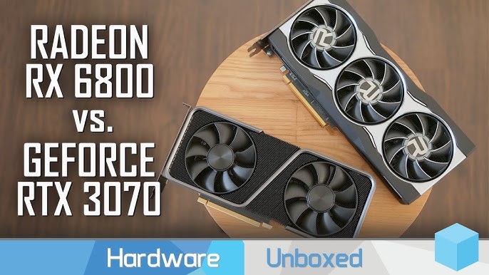 RADEON RX 6800 vs Geforce RTX 3070 with RYZEN 9 5900X (5 Games