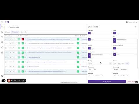 Backlink Tracking and Link Health Checking Crawler - Base.me