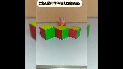Checkerboard Pattern || 2*2,3*3,4*4 #shorts #rubikscube