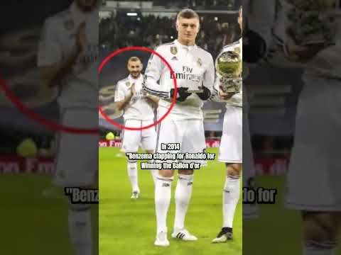Benzema Clapping For Ronaldo then winning the ballon d'or#shorts