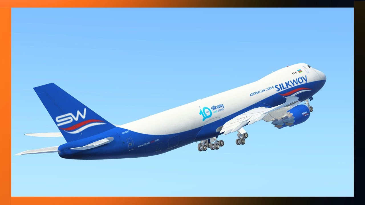 INFINITE FLIGHT LIVE 🔴 | Baku to Moscow Domededovo | Silk Way Cargo 747-8F