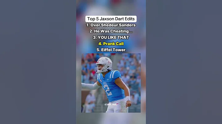 TOP 5 JAXSON DART EDITS! #nfl