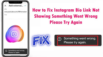 How to Fix Instagram Bio Link Not Showing Something Went Wrong Please Try Again