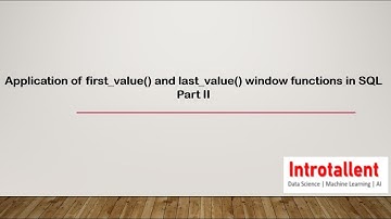 MySQL | Application of first_value() and last_value() window functions Part 2
