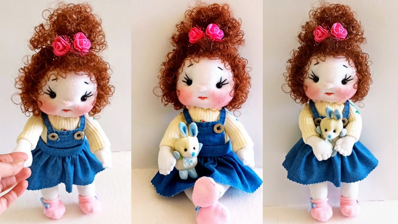 МИЛЫЙ МАЛЫШ ИЗ СТАРЫХ НОСКОВ СДЕЛАТЬ СДЕЛАТЬ 🧦 ЛЕГКО БЕЗ ШВЕЙНОЙ МАШИНЫ🧦