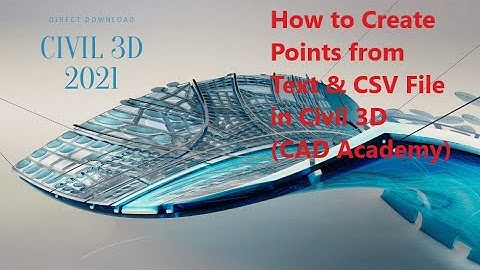 How to Create Points from Text & CSV File in Civil 3D Easily