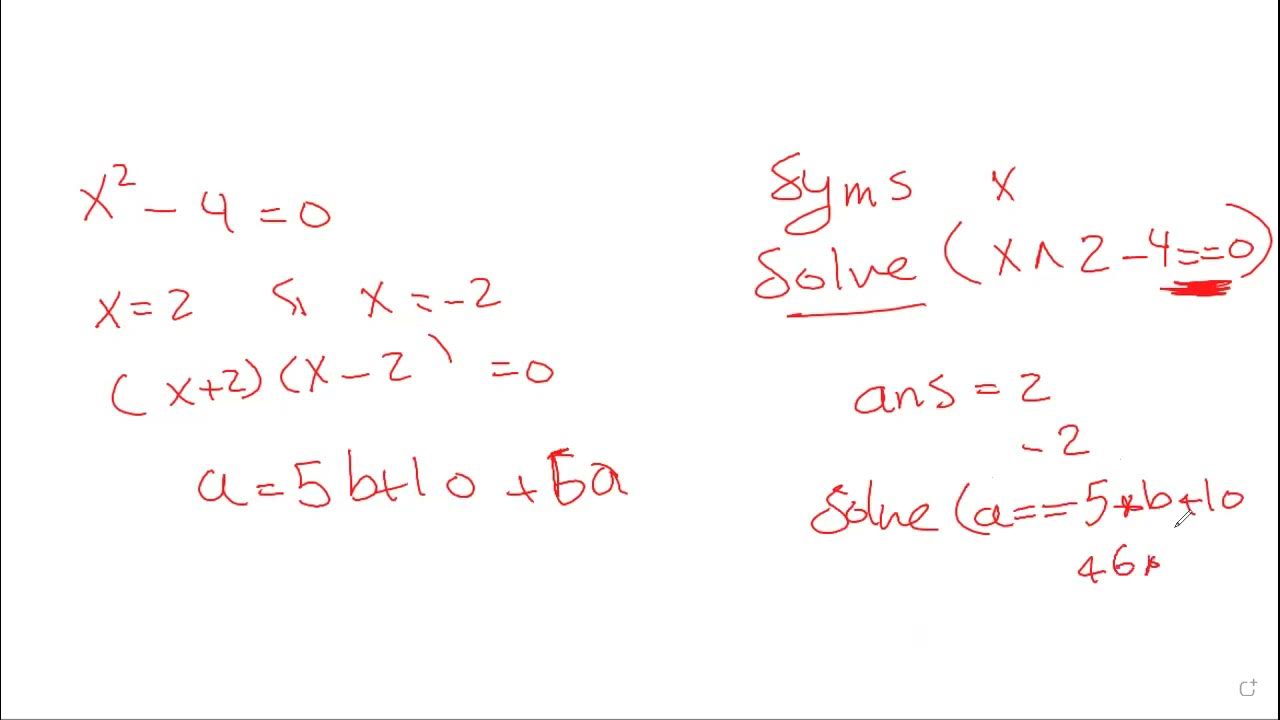 symbolic functions at MATLAB - YouTube