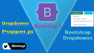 Bootstrap Açılır Menü ( Dropdown )  - Bootstrap 5 ile Responsive Tasarım Dersleri 2020