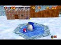 Super Mario 64 Walkthrough - Course 4 - Cool, Cool Mountain