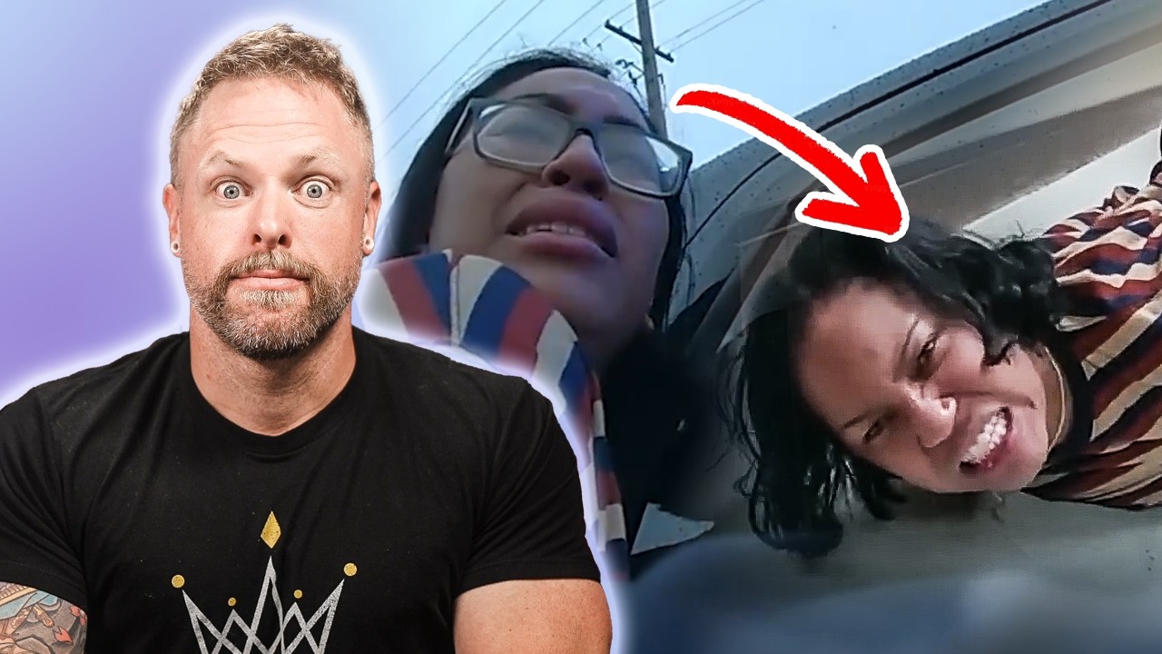 Woman MELTS DOWN After Failed Hit and Run (adult toddler)