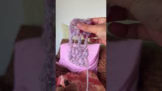 crocheting with ugly yarn 🤮