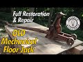 Rusty OLD Mechanical Floor Jack ~ RESTORATION ~ Now THAT'S a MANLEY Jack!