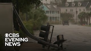 Dorian hits Charleston South Carolina with heavy winds and rain
