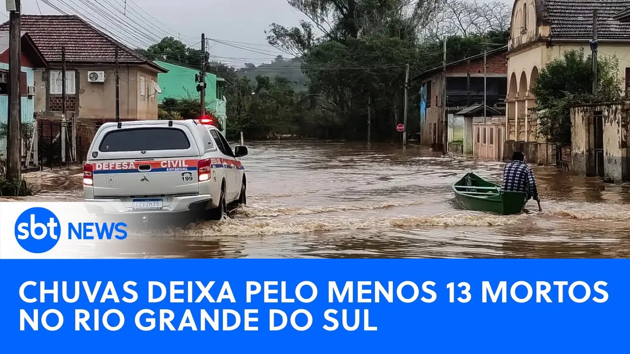 🔴SBT News: Lula leva comitiva ao Rio Grande do Sul após fortes chuvas