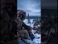 Arctic Wilderness Survival | Man and Wolves Eating Meat in Extreme Cold#shorts #shortsfeed #wildlife