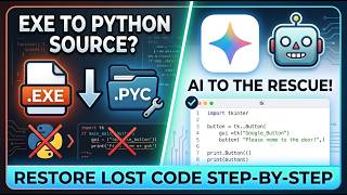 How to Decompile .exe to Python Source Code with AI (PyLingual & Gemini)