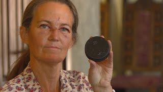 Woman asks for change after being struck by puck during hockey game
