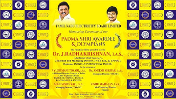 Tamil Nadu Electricity Board Felicitation | Padma Shri Awardee & Olympians | 24th Sept 2025