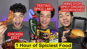 *1 HOUR* of Ramizeinn eating Spiciest Food | New Ramizeinn TikTok Compilation 2023