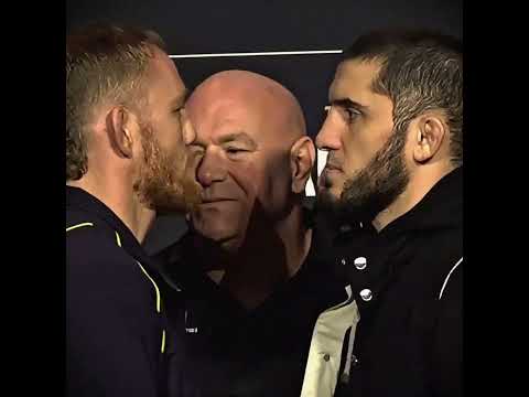 Della Maddalena vs Makhachev Face-Off Goes Tense #ufc #islam #edit