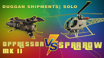 GTA 5 ONLINE : OPPRESSOR MK II VS SPARROW (WHICH IS BEST For Duggan Mission Solo?)