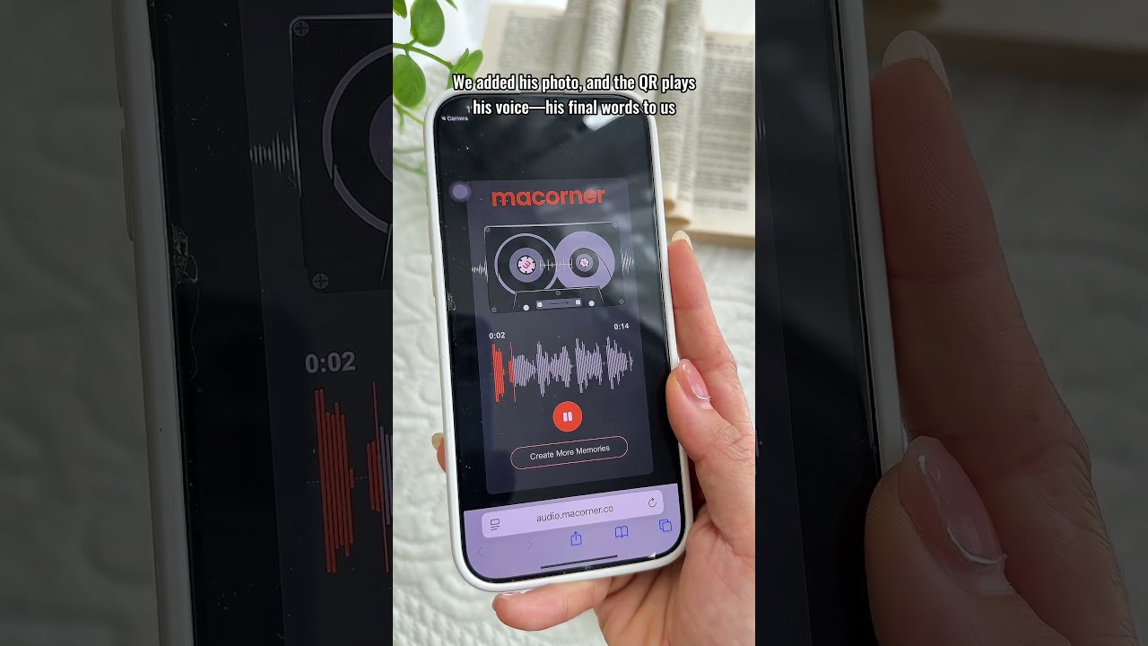 The Voice I Wish I Could Hear | Custom QR Code Voice & Photo | Personalized Leather Photo Keychain