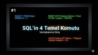 Sqlin Temel 4 Komutu Select, Insert, Update, Delete Tam Anlatım Veritabanına Giriş