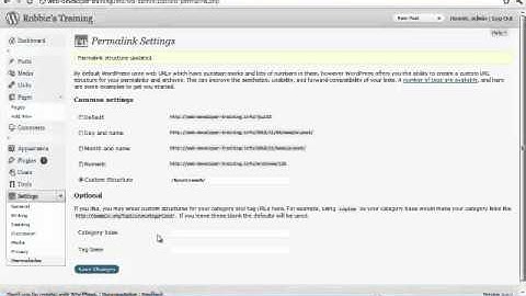 Wordpress Tutorial: How to change your permalinks