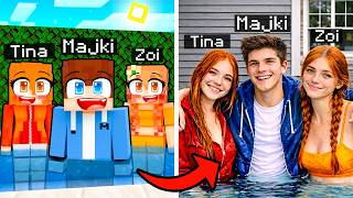 WSZYSTKO CO W MINECRAFT = ROBIMY w PRAWDZIWYM ŻYCIU! (Tin...