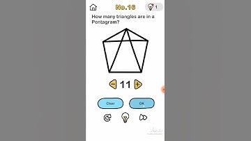 brain out game level-(how many triangles are in a pentagram)