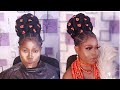 BRIDAL MAKEUP AND HAIR TRANSFORMATION FOR BLACK WOMEN - NIGERIAN BRIDAL MAKEUP