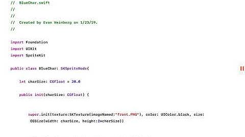 SpriteKit - Creating a Class