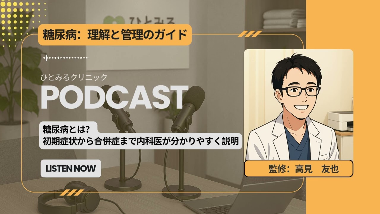 糖尿病とは？初期症状から合併症まで内科医が分かりやすく説明