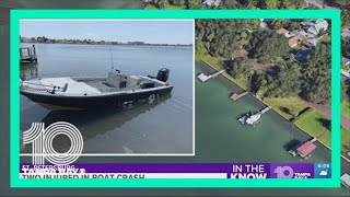 Boat crashes into seawall injuring 2 in St. Petersburg