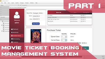 JavaFX Tutorial (PART 1/4) - Movie Ticket Booking Management System in Java Netbeans