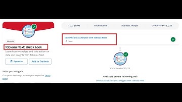 Tableau Next: Quick Look | Salesforce Trailhead