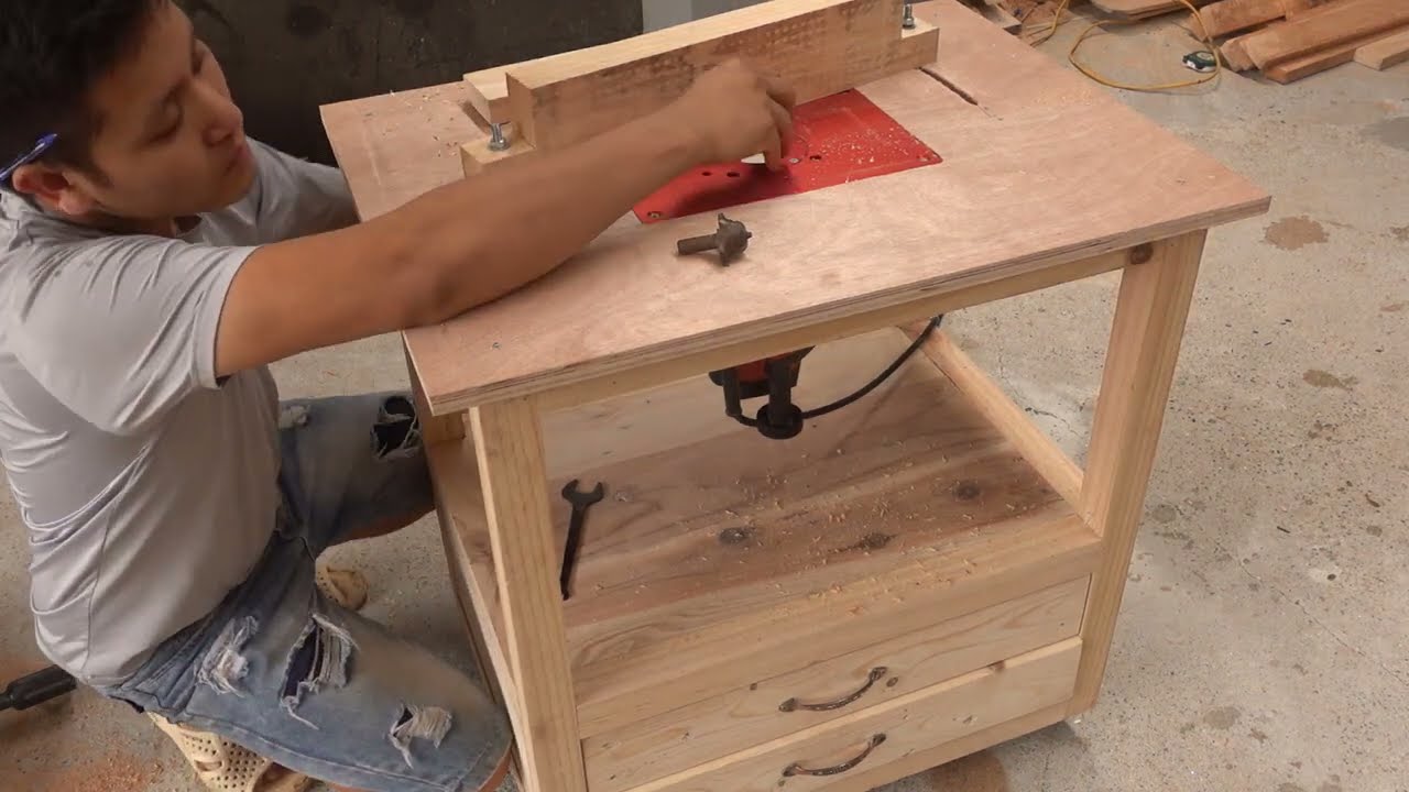 How To Make Mini Router Table // Diy Router Table In Small Workshop ...