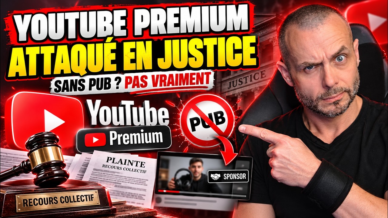 YouTube Premium poursuivi : « SANS PUB »… mais toujours des SPONSORS !