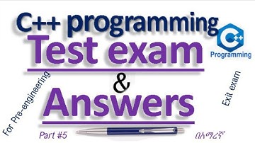 C++ programming 👉🏿Test Exam|Questions & Answers|for Freshman Students|pre engineering| part #5