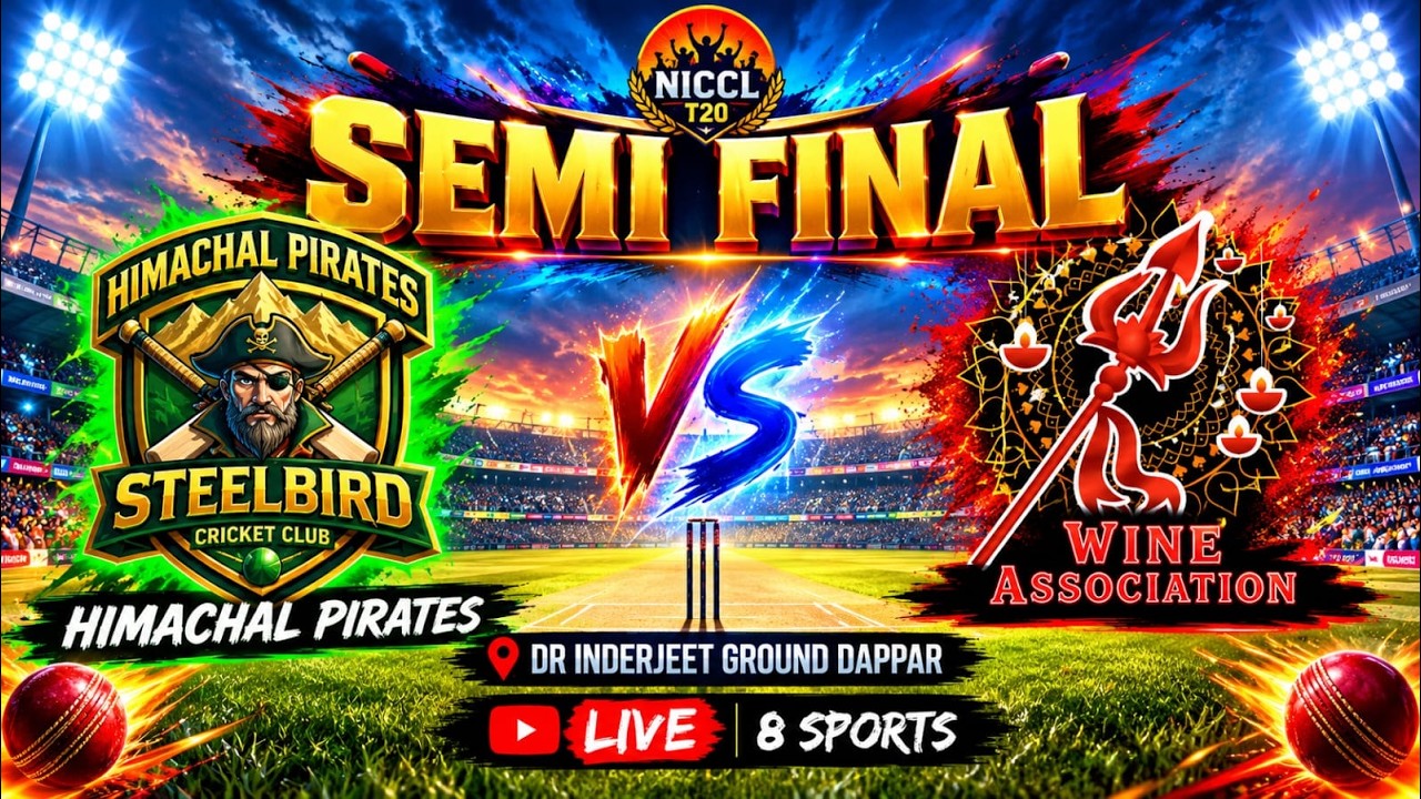 DAY-8 || SEMIFINAL ||Himachal Pirates vs Wine Association || NICCL-2 ||NORTH INDIA CORPORATE  LEAGUE